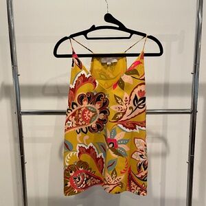 Loft yellow paisley print tank